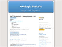 Tablet Screenshot of geologicpodcast.com